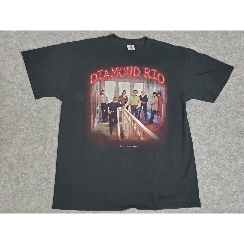 Vintage DIAMOND RIO 1999 Concert Tour T-SHIRT XL 90s Country Music Band